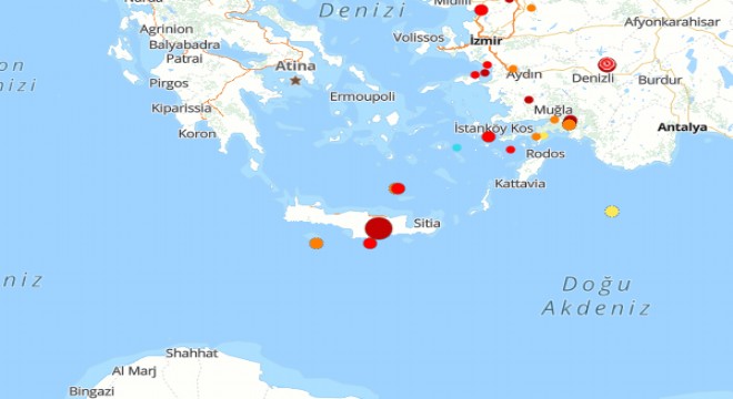 Akdeniz de deprem