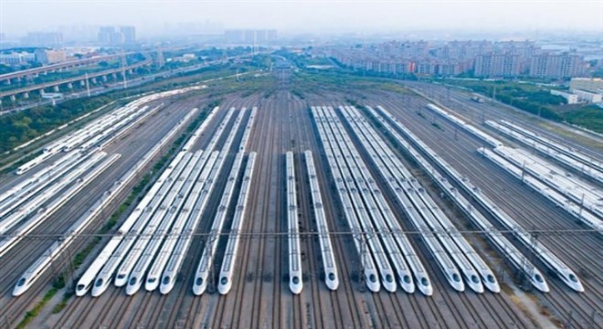 Çin’de demiryolu seyahatinde yılın ilk rekoru kırıldı