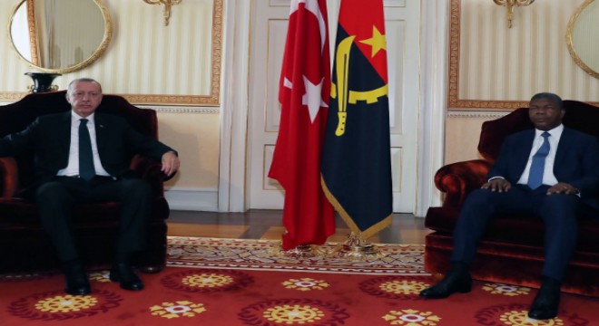 Cumhurbaşkanı Erdoğan, Angola Cumhurbaşkanı Lourenço ile ortak basın toplantısı düzenledi