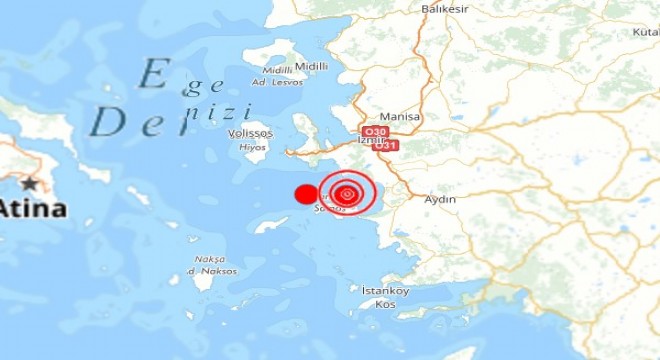 Ege Denizi nde deprem