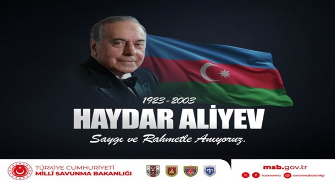 MSB, Haydar Aliyev’in vefatının 20. yılında andı