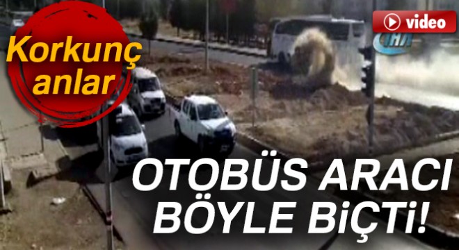 Mardin’de otobüs aracı biçti