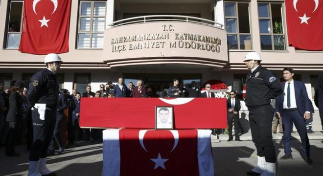 Şehit polis Uz törenle uğurlandı