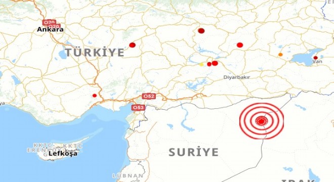 Suriye de deprem