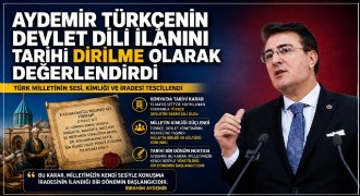 Aydemir Türkçenin devlet dili ilanını tarihi dirilme olarak değerlendirdi