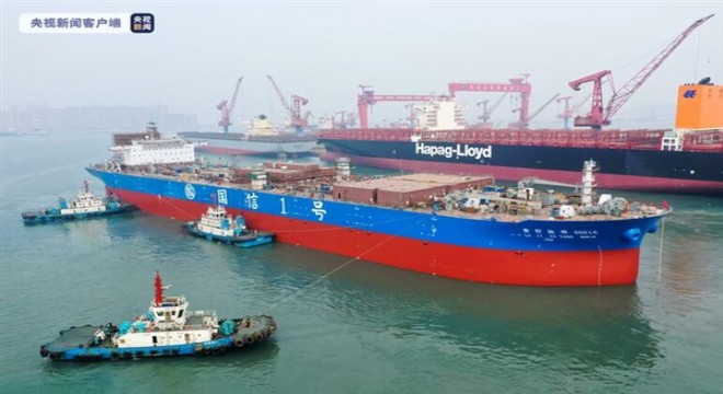 Çin, petrol tankeri büyüklüğünde balık üretim gemisi inşaa etti